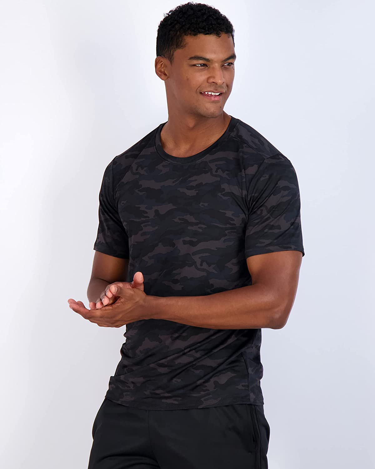 5 Pack: Men’s Dry-Fit Moisture Wicking Active Athletic Performance Crew T-Shirt - Image 2